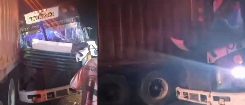 Múltiples lesionados dejó accidente de autobús con rastra en carretera Panamericana