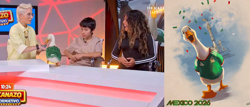 Pato Merlín se convierte en la nueva «mascota» de México para el Mundial 2026