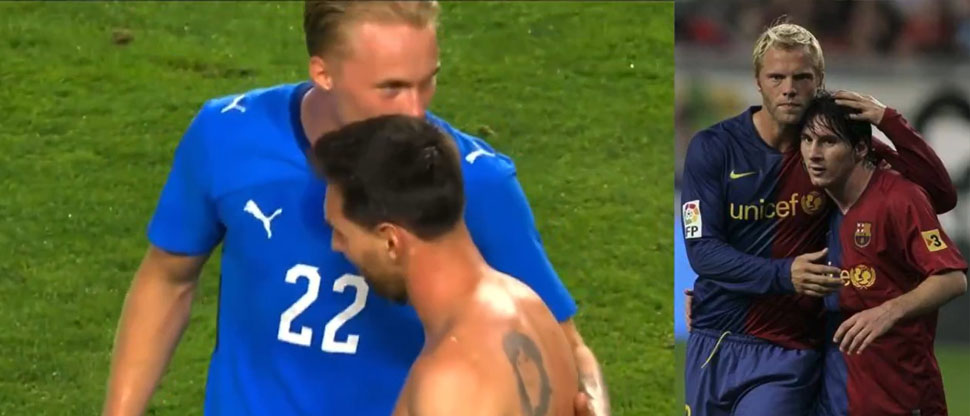 Esta fue la reacción de Messi al enterarse que se enfrentó al hijo de un excompañero