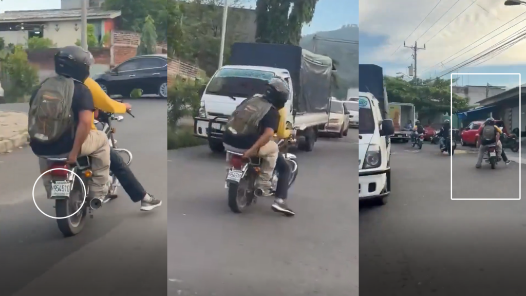 Motociclista en aparente estado de ebriedad casi provoca un accidente vial