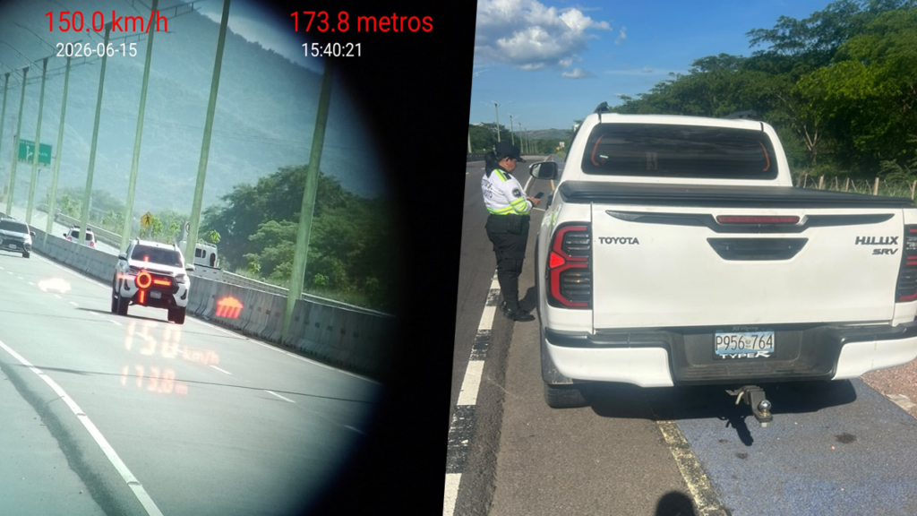 Multan a conductor que excedió el límite de velocidad en periférico Gerardo Barrios, San Miguel