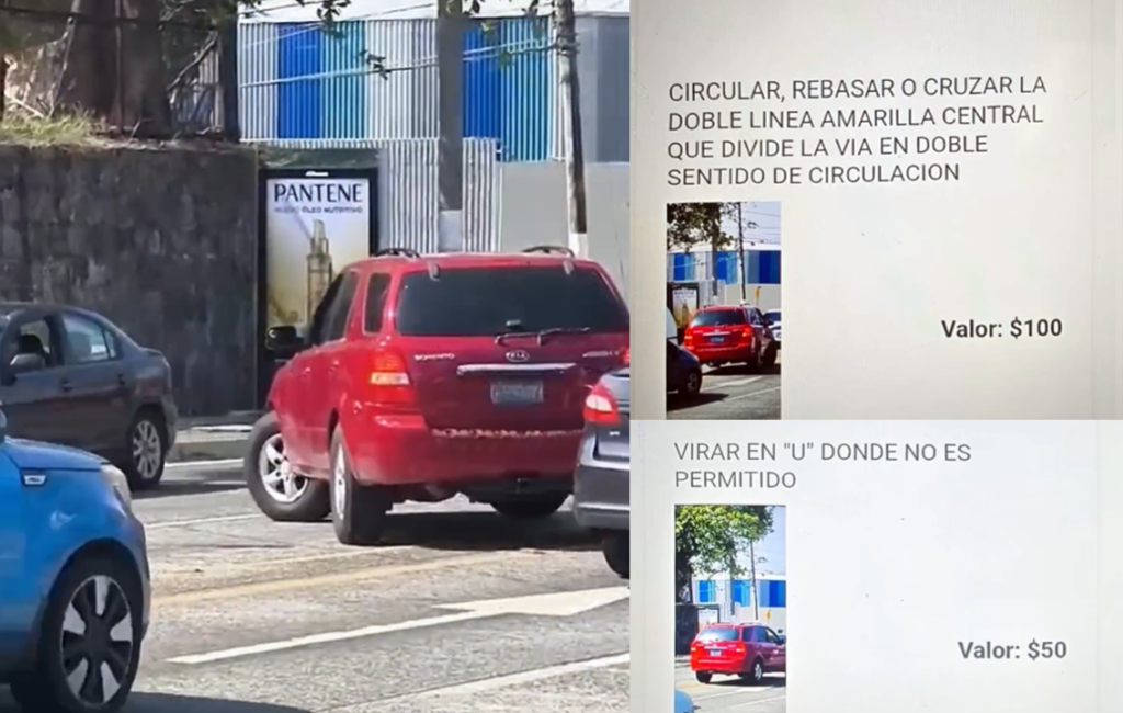 Le caen con multas a conductor que cometió varias faltas al reglamento de tránsito