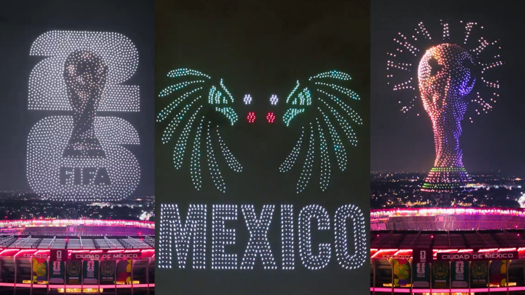 Se llegó el día: miles de drones iluminan la Ciudad de México previo al inicio del Mundial